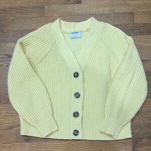 Chunky yellow cardigan - Old Navy size small